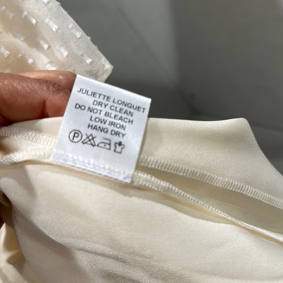 Juliette Longuet ivory silk dress. Size 2 Eur 36. Side zip. EUC - Picture 8 of 9